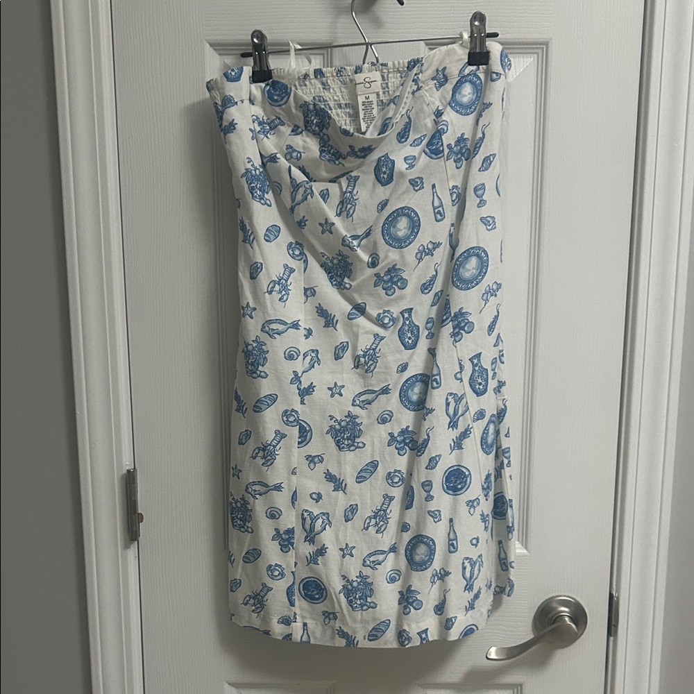 Jessica Simpson Blue and White mini dress